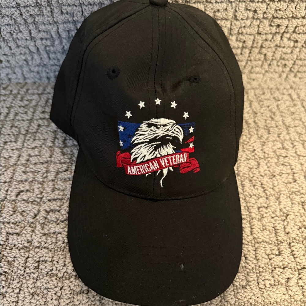 Black American Veteran Cap
